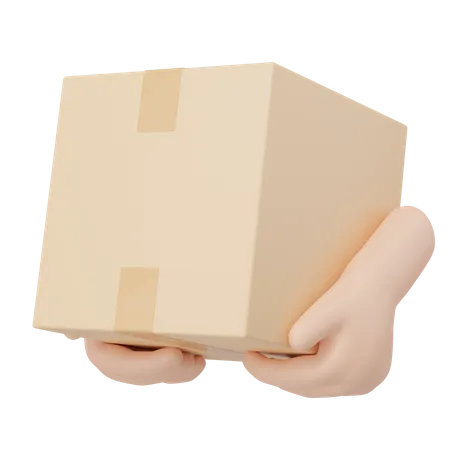 Hand holding a package